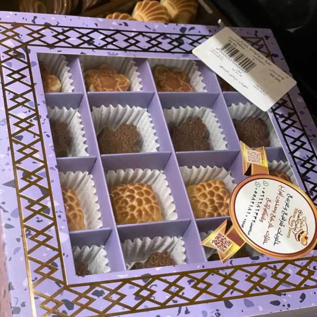 Unfolded Belgian Chocolate Box